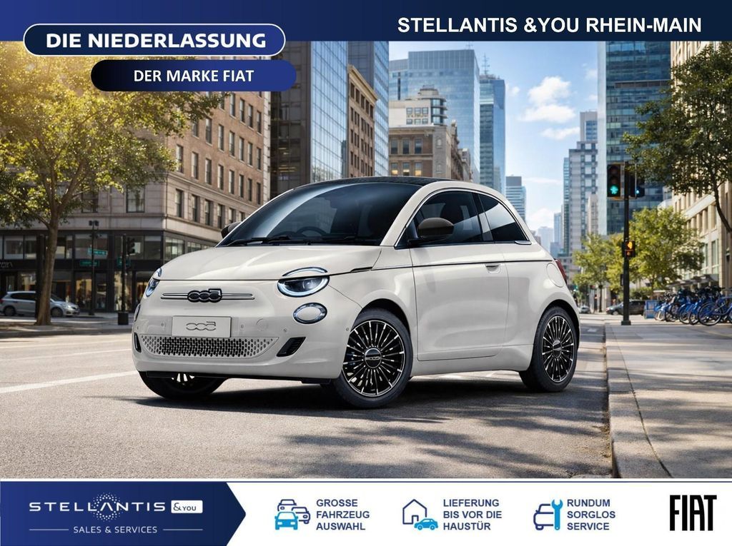 Fiat 500e Cabriolet La Prima Navi JBL ACC + TOP PLUS Leasing