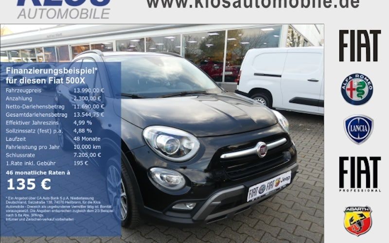 Fiat 500x 1.4 M.Air 103kW CROSS PLUS S&S 4x4 Auto. 5dr Auto kaufen