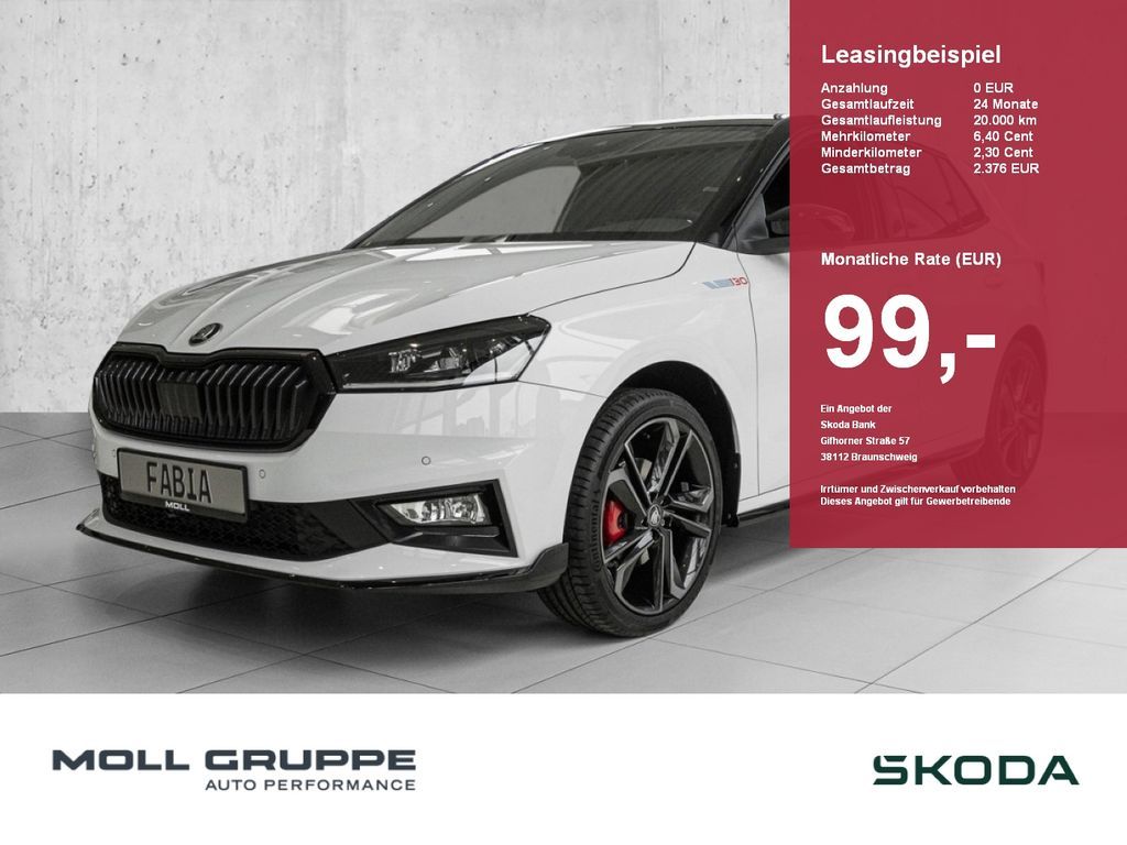 Skoda Fabia 1.5 TSI 130 Edition 2xKLIMA ACC AUT FLA Leasing