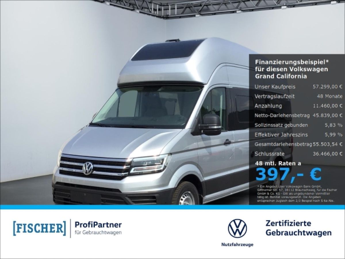 Volkswagen Grand California 600 2,0 TDI  Fahrradtr. Solar Navi LED Leasing