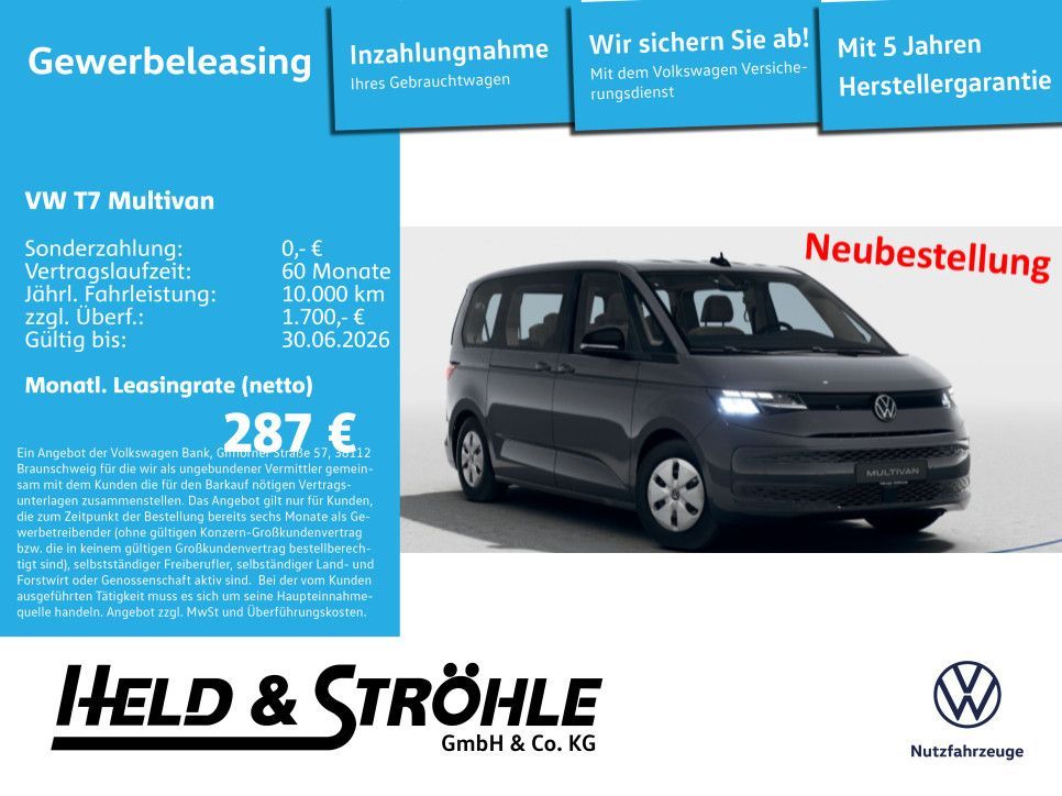 Volkswagen Multivan KÜ TDI !Bestellaktion! Leasing
