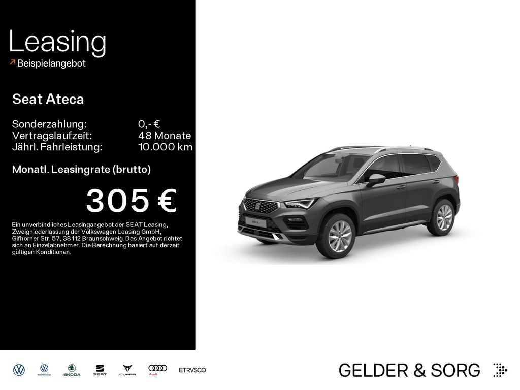 Seat Ateca Xperience 2.0 TDI LED*RFK*AHK*AppConnect Leasing