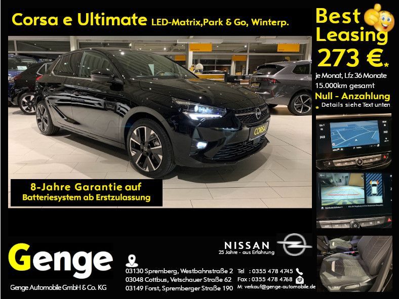 Opel Corsa-e Ultimate, Alcantara.LED-Matrix,Park&Go,1 Leasing