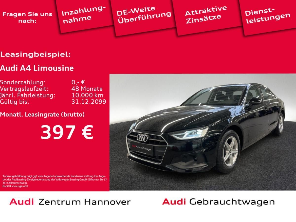 Audi A4 Limousine 35 TFSI Navi Sitzheizung Einparkhilfe v+h Leasing
