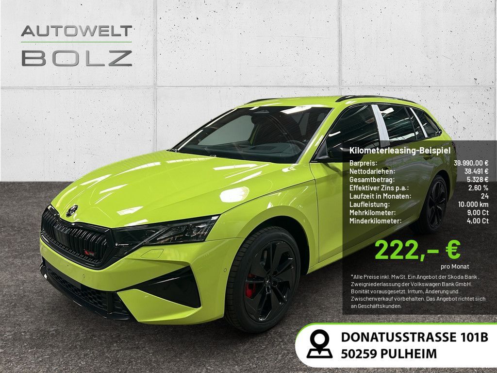 Skoda Octavia 2.0 TSI RS ACC HUD NAVI MATRIX-LED AHK Leasing
