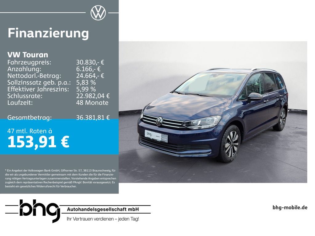 Volkswagen Touran Comfortline 1,5 TSI 6-Gang Leasing