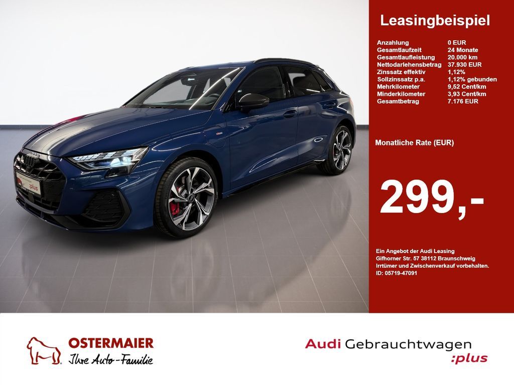 Audi A3 Sportback S-LINE TFSIe 272PS AHK.HEAD-UP.SONO Leasing