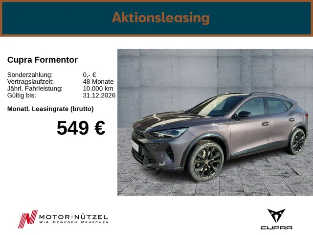 Cupra Formentor VZ e-Hybrid 272PS/ AHK/NAVI/Sennheiser