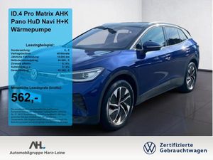 Volkswagen ID.4 Pro Matrix AHK Pano HuD Navi H+K Wärmepumpe