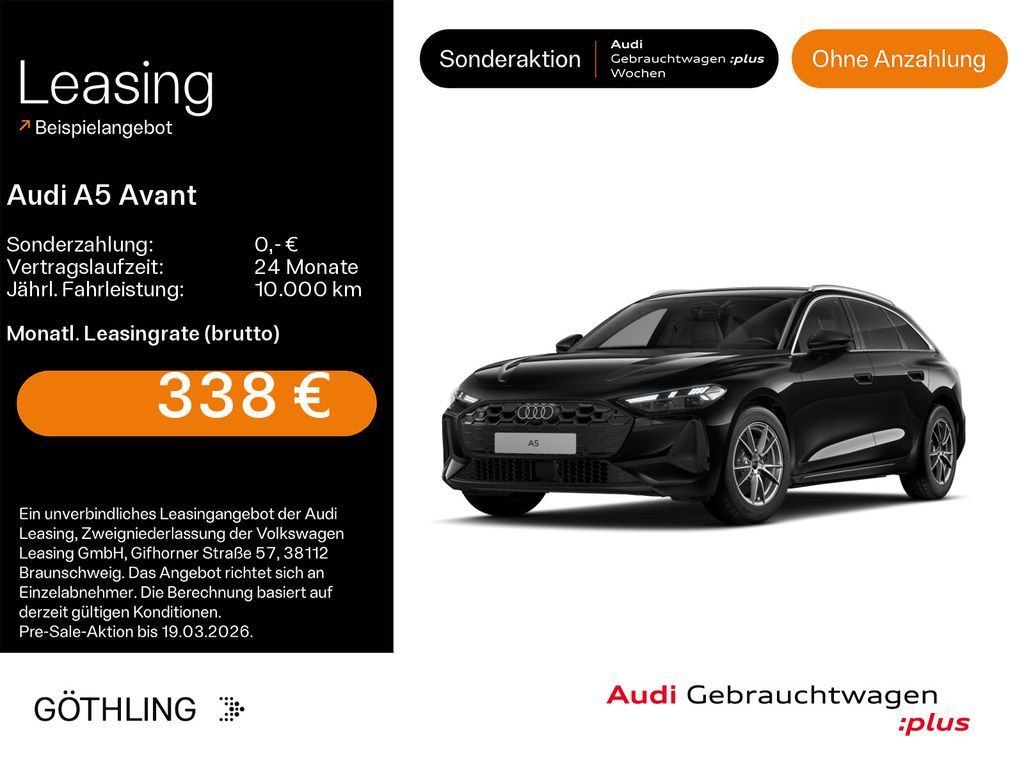 Audi A5 Avant 40 TFSI qu S tro*Matrix*Virtual*Navi+*S Leasing