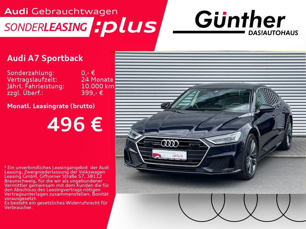 Audi A7 Sportback 45 TFSI QUATTRO S LINE WINTERRÄDER+ Leasing