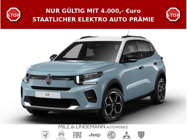 Citroën C3 E-C3 TEAM D ELEKTRO /  !! INKL. 4.000,- € Elektro-Prämie als Anzahlung - Privat !! / FREI KONFIGURIE Leasing