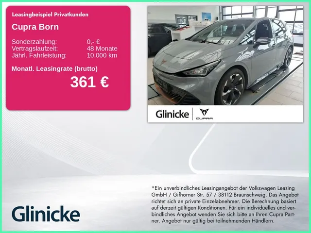 Cupra Born 170 kW ACC LED PDC SHZ Klima