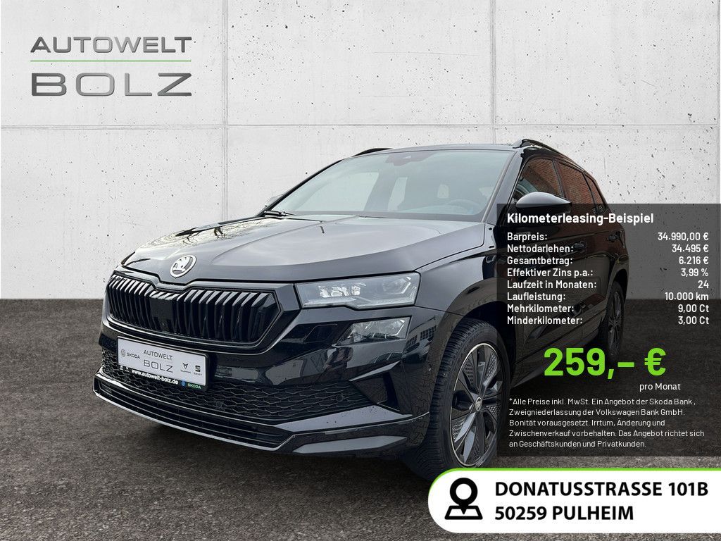 Skoda Karoq Sportline 4x4 2.0 TFSI AHK Navi Leder 360K Leasing