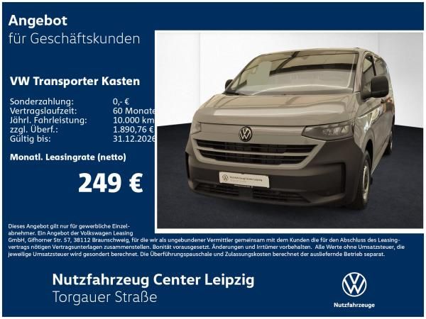 Volkswagen Transporter Kasten TDI Preisvorteil 11333€ Leasing