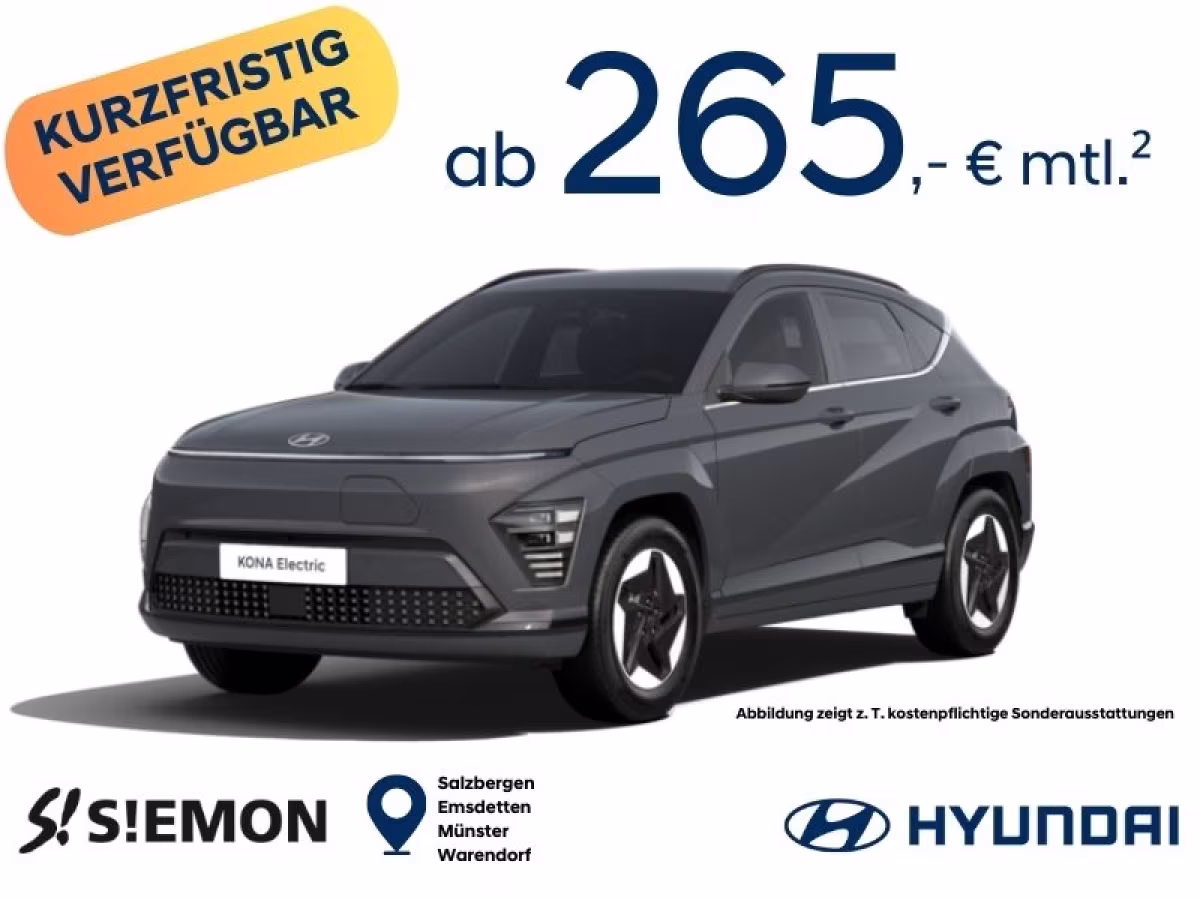 Hyundai Hyundai KONA Elektro Trend 65 kWh *MJ 26* | Privatleasing kurzfristig verfügbar Leasing