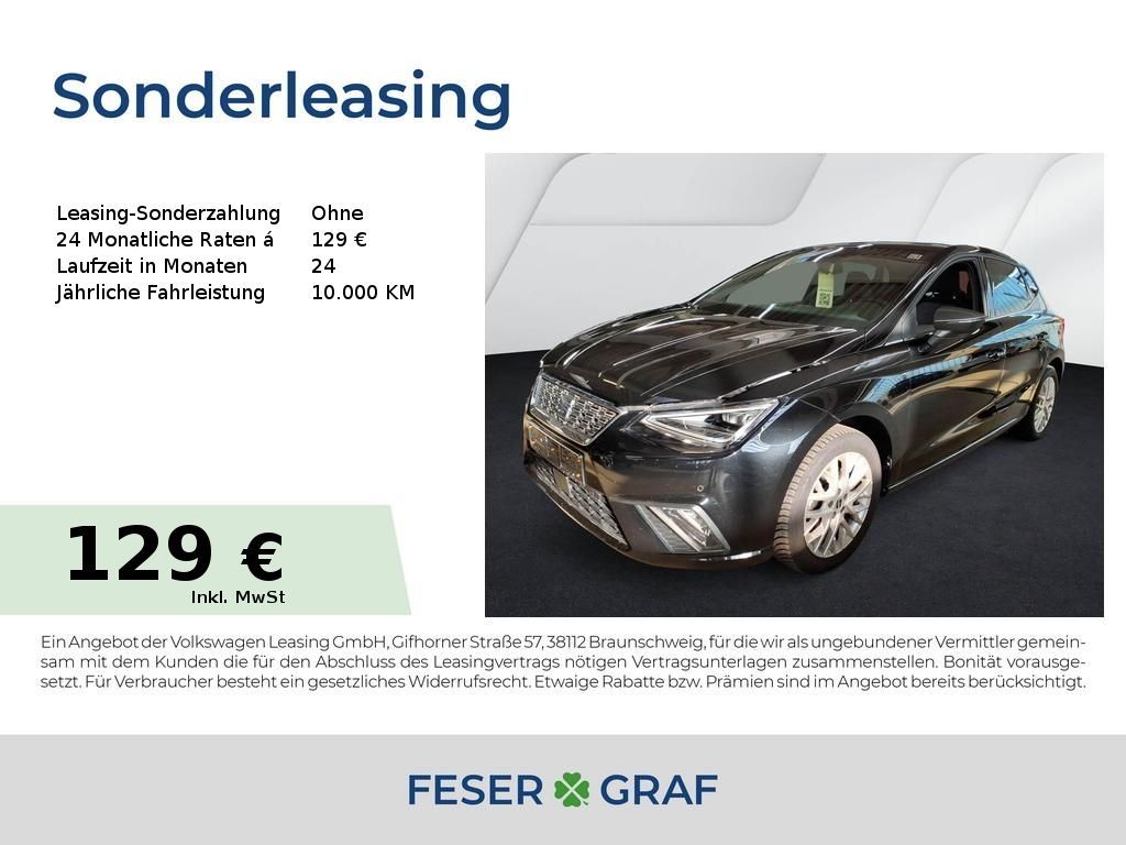 Seat Ibiza 1.0 TSI Xcellence ACC LED Navi RüKa Sitzh. Leasing