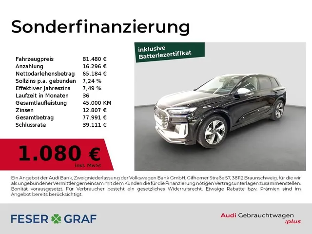 Audi SQ6 SUV e-tron 360 kW