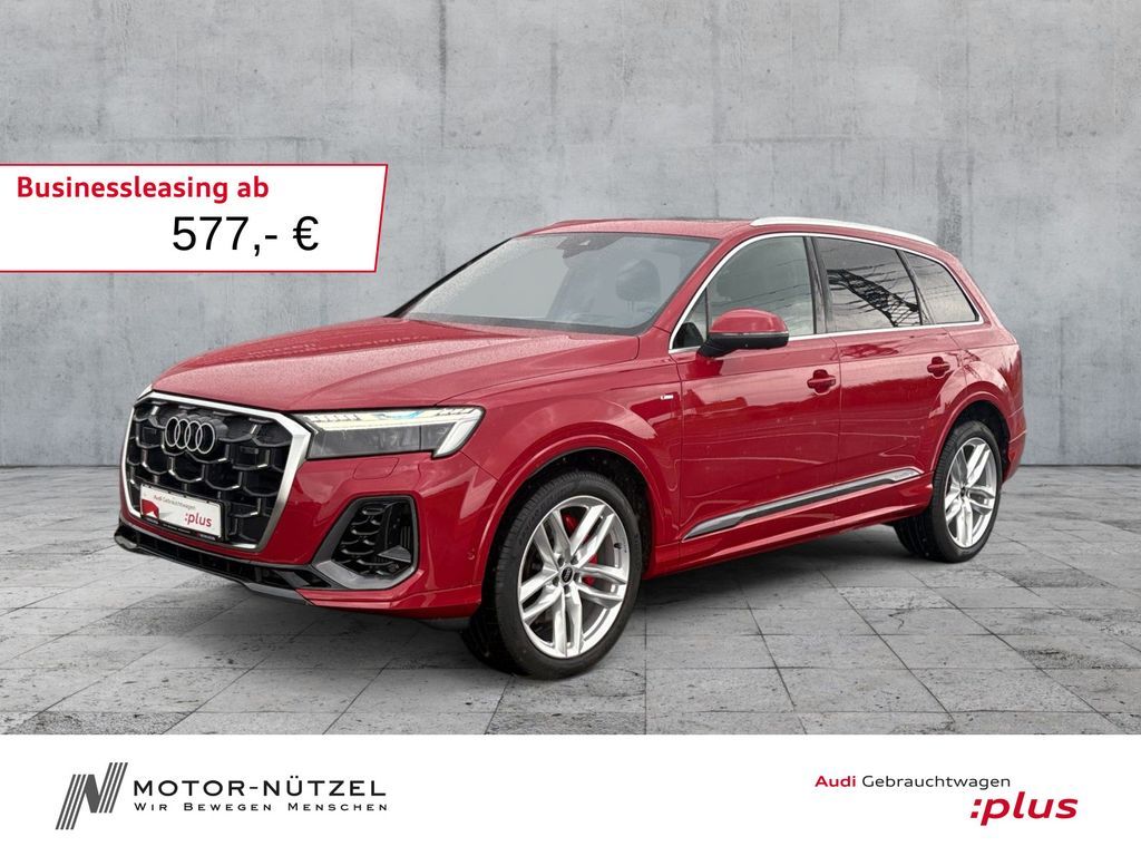 Audi Q7 55 TFSI QU S-LINE MATRIX+HuD+B&O+AIR+AHK+PANO Leasing