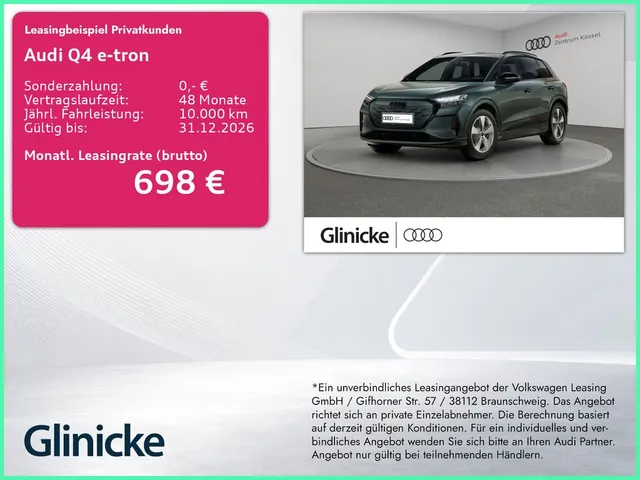 Audi Q4 S line SUV e-tron perf. Matrix AHK Memory