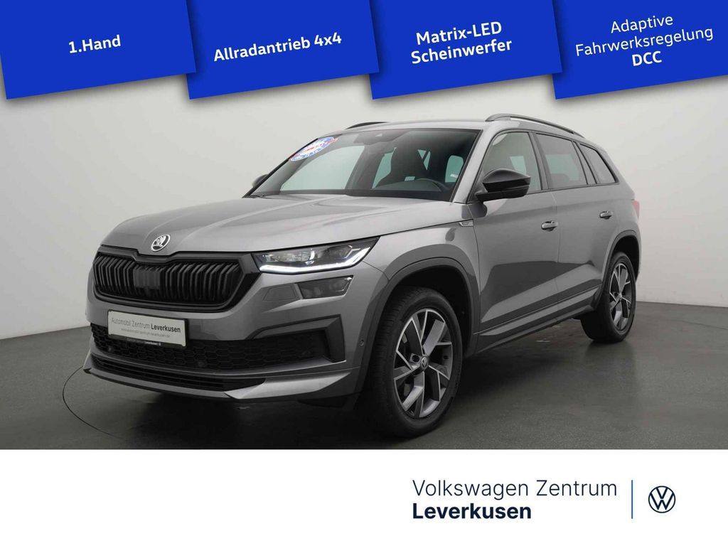 Skoda Kodiaq Sportline 4x4 DSG MEMORY LEDER KAM SHZ Leasing