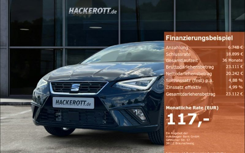 Seat Ibiza 1.0 TSI 85kW FR Black Edition DSG 5dr Auto kaufen