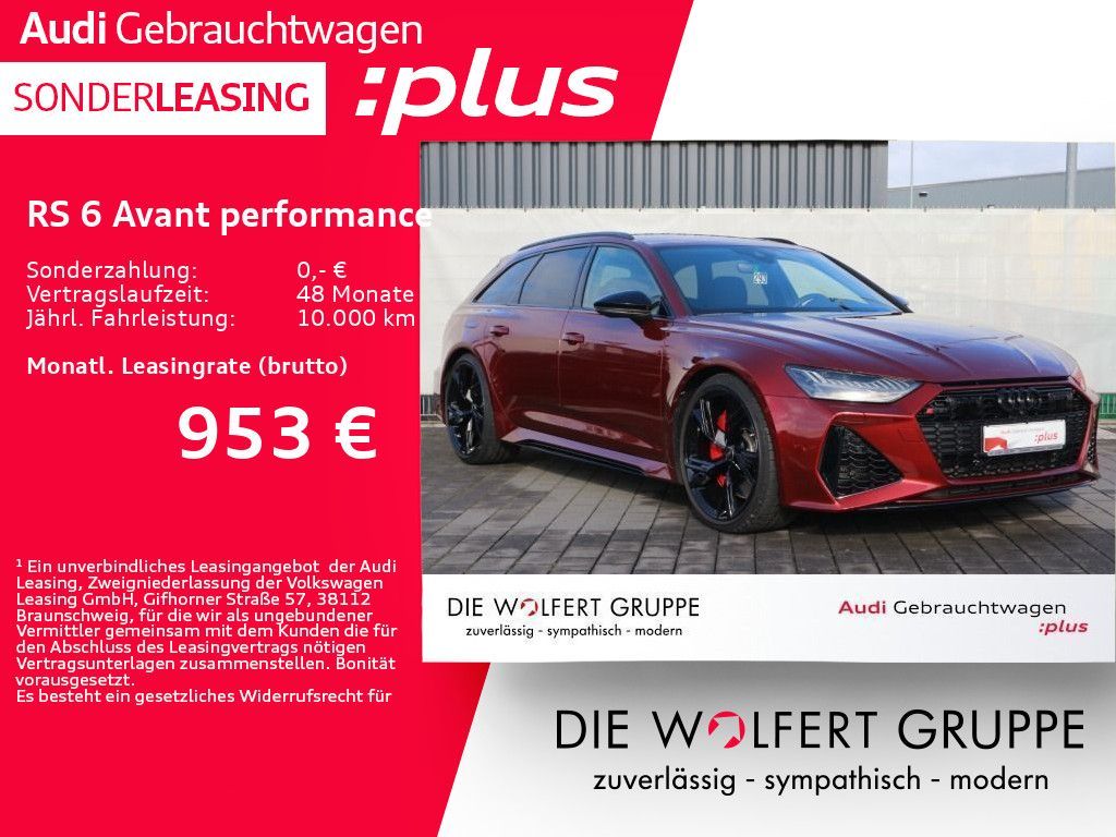 Audi RS 6 Avant performance RS-SPORTAGA*STHZ*360°*ACC Leasing