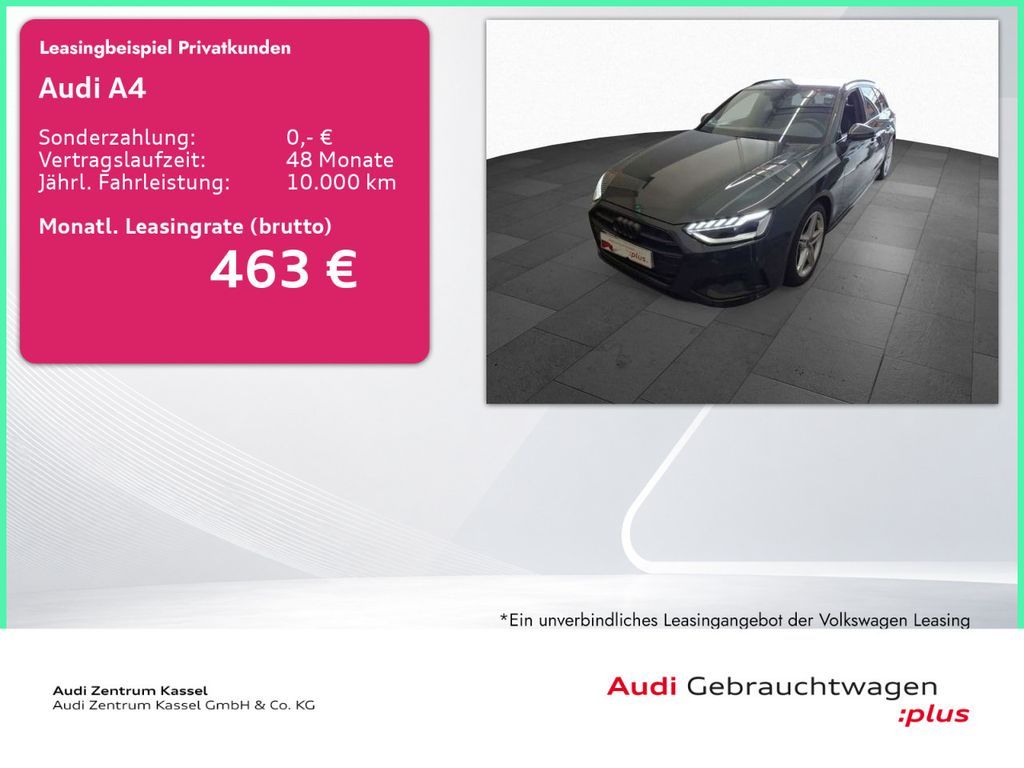 Audi A4 Av. 40 TDI S line LED Kamera SitzHZG  Carplay Leasing