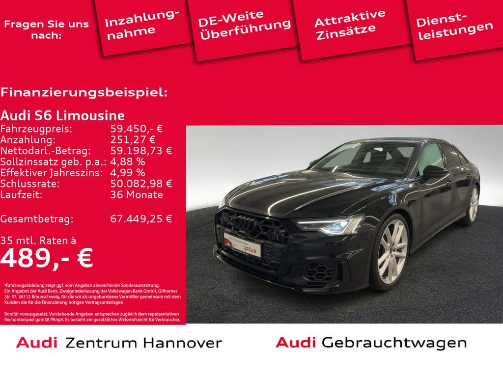 Audi S6 Limousine 3.0 TDI quattro Head-Up, Standh. Pa Leasing