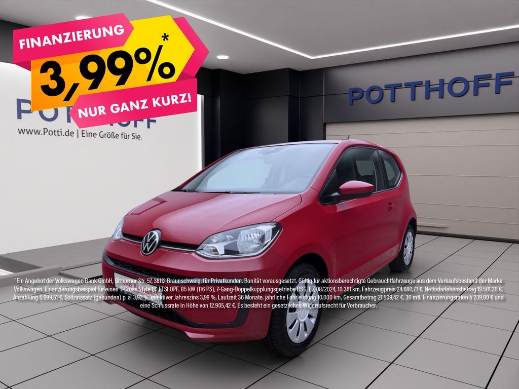 Volkswagen up! 1.0 MPI MOVE UP! KLIMA DAB+ BLUETOOTH Leasing