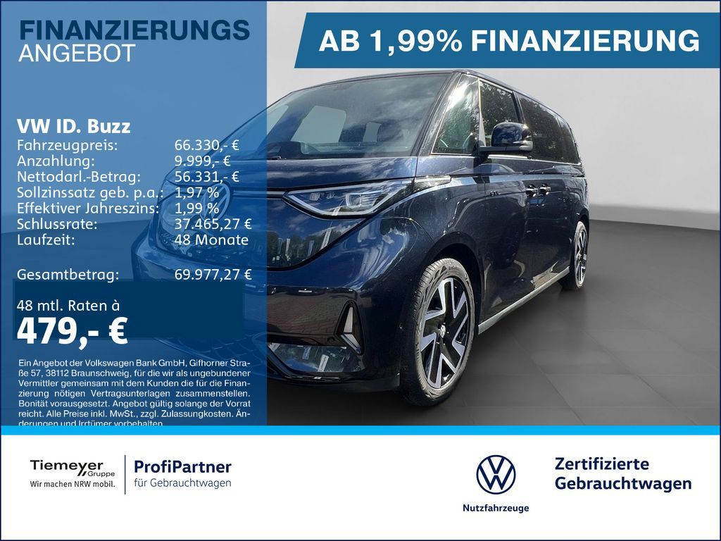 Volkswagen ID.Buzz GTX LR LANG 7-SITZE 360 WÄMEPUMPE ACC Leasing