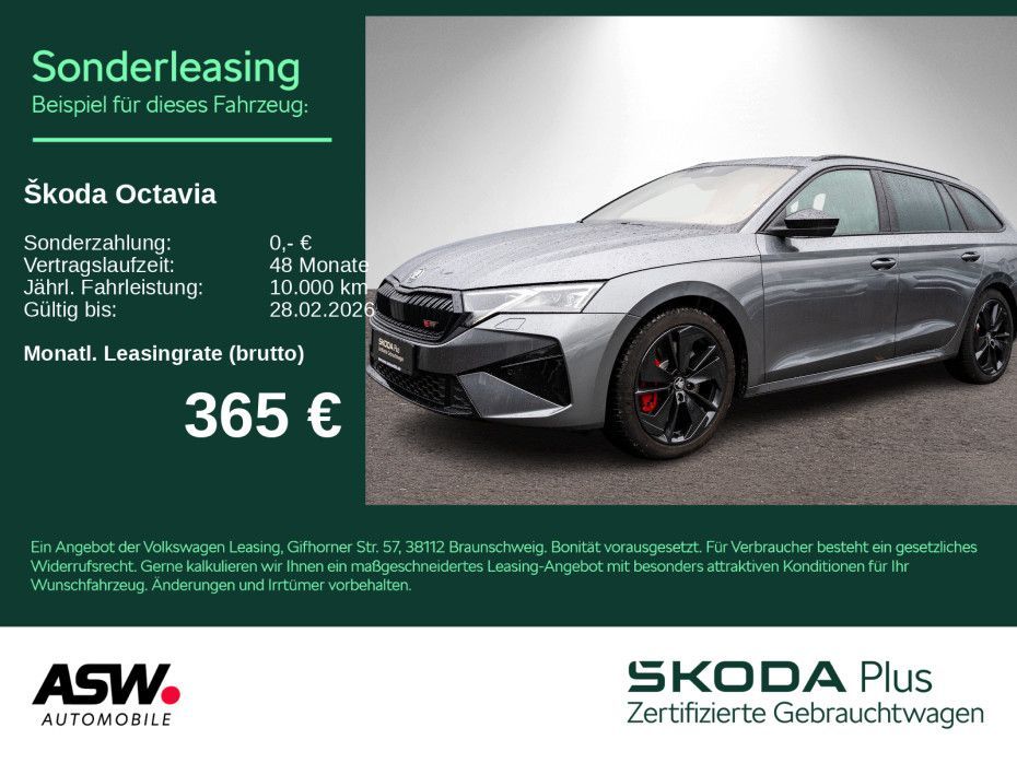 Skoda Octavia Combi RS 2,0 TSI DSG AHK Pano Navi ACC Leasing