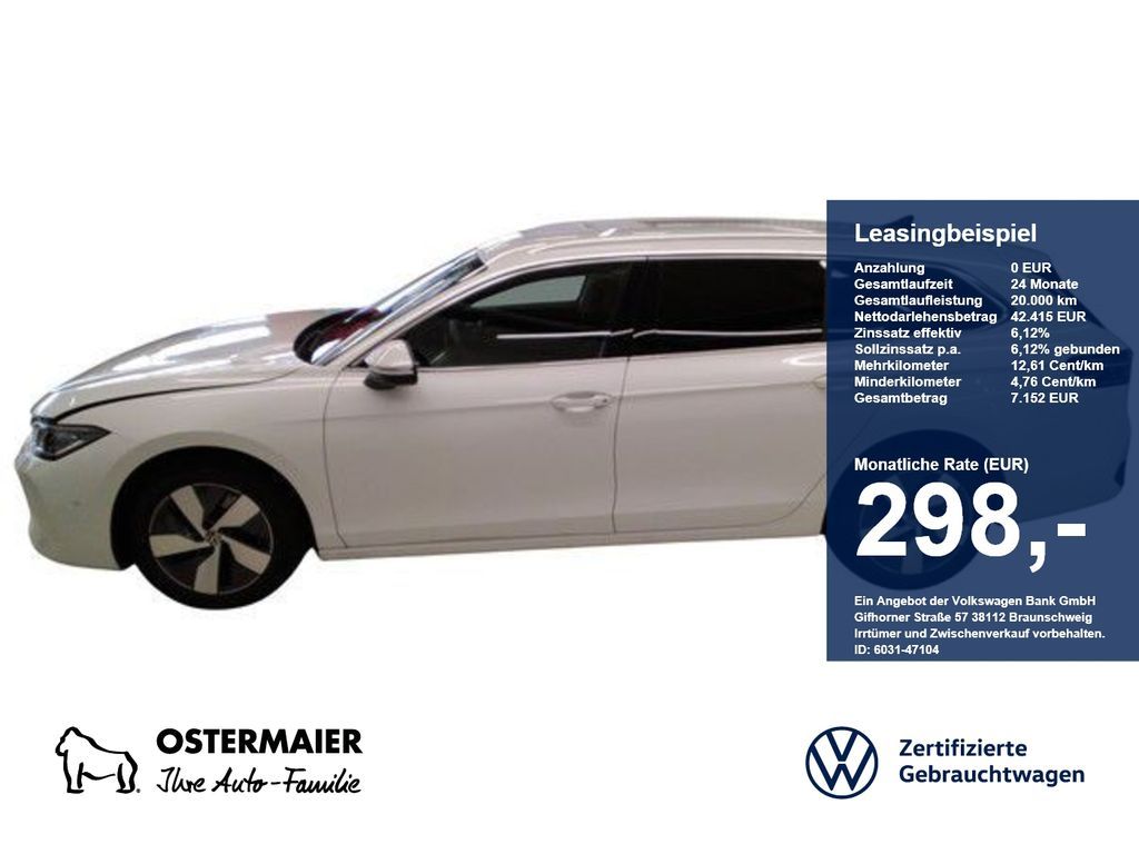 Volkswagen Passat Variant ELEGANCE 2.0TDI 193PS DSG 4M ACC. Leasing