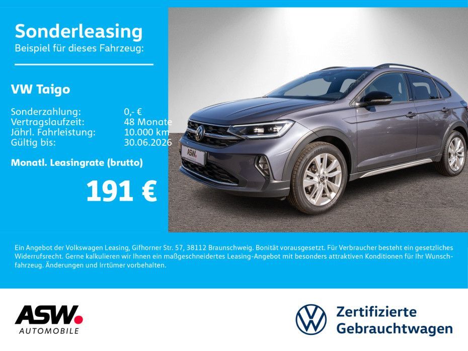 Volkswagen Taigo MOVE 1.0TSI DSG LED Navi PDC ACC SHZ AHK Leasing