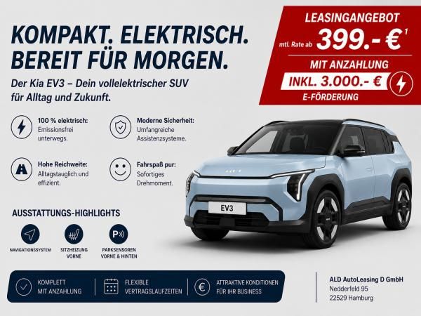 Kia EV3 81.4 EARTH WIC BUS DG UP DW 19Z SD Leasing