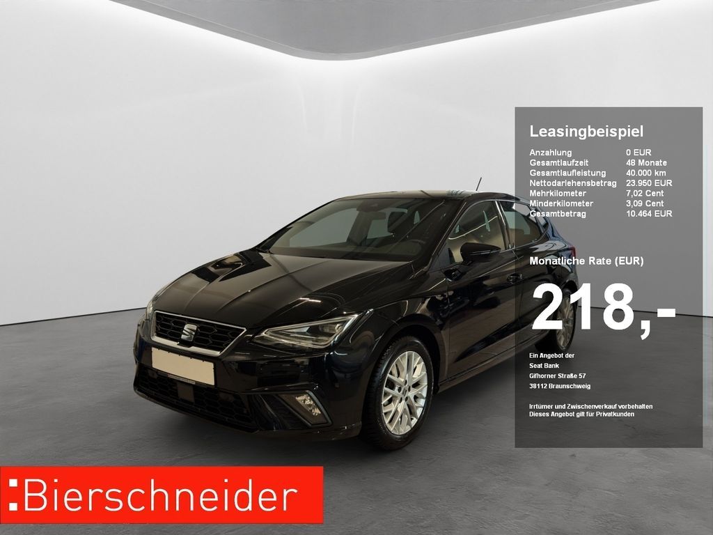 Seat Ibiza 1.5 TSI DSG FR ab 218.- OHNE Anzahlung LED Leasing