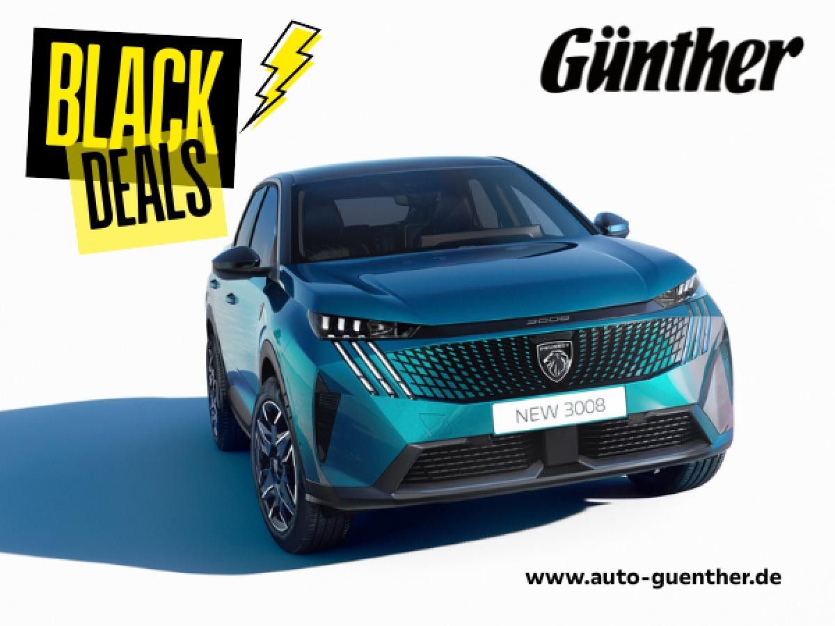 Peugeot 3008 🖤BLACK DEAL🖤 Allure 🔷 | SUV | Hybrid 145e-DSC6 AUTOMATIK | LED | Rückfahrkamera 📷 Leasing