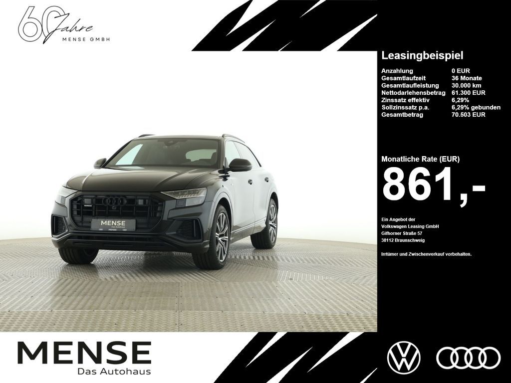 Audi Q8 60 TFSIe quattro tiptronic Matrix B&O Luft 4x Leasing