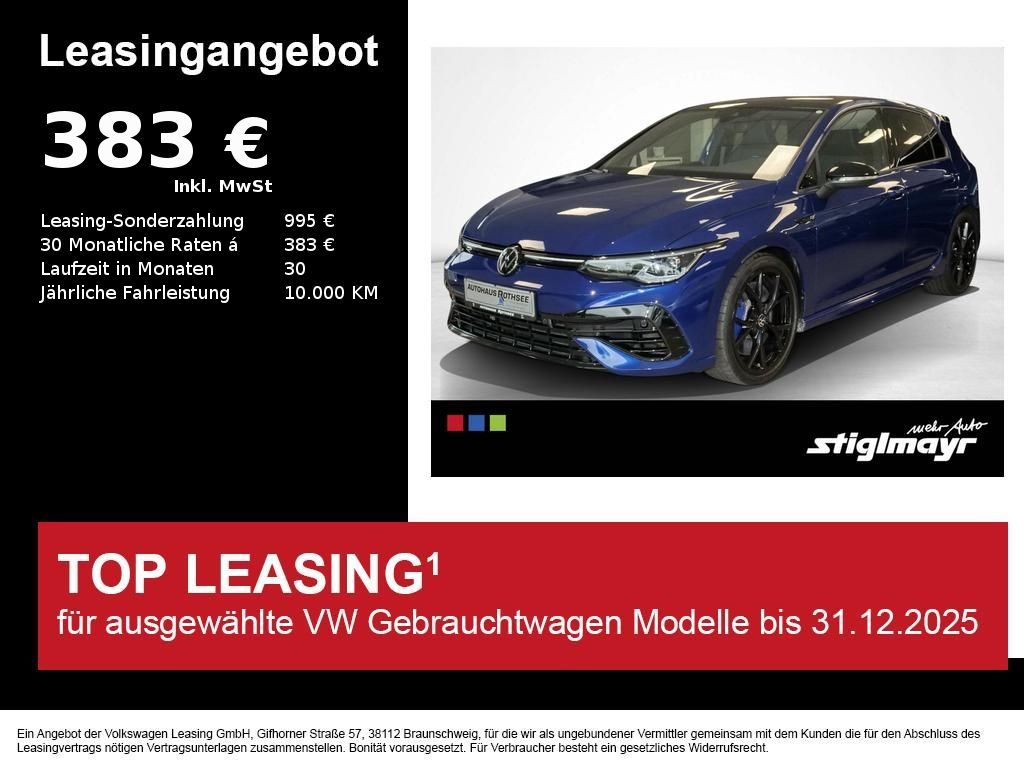 Volkswagen Golf VIII R 2.0 TSI 270-KM/H+PANO+LEDER+IQ-LIGHT Leasing
