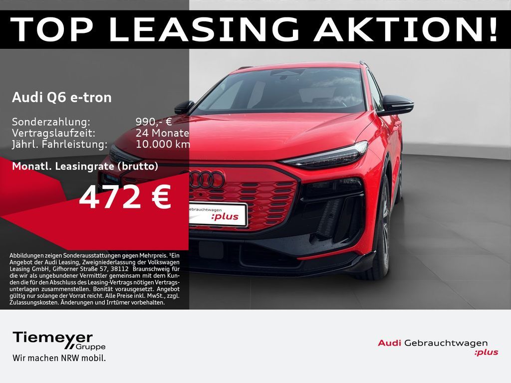Audi Q6 e-tron Q 2x S LINE S-SITZE LEDER ASSIST BuO Leasing