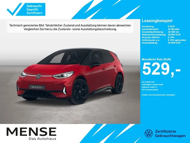 Volkswagen ID.3 GTX electric IQ.Light Matrix CarPlay HUD AC
