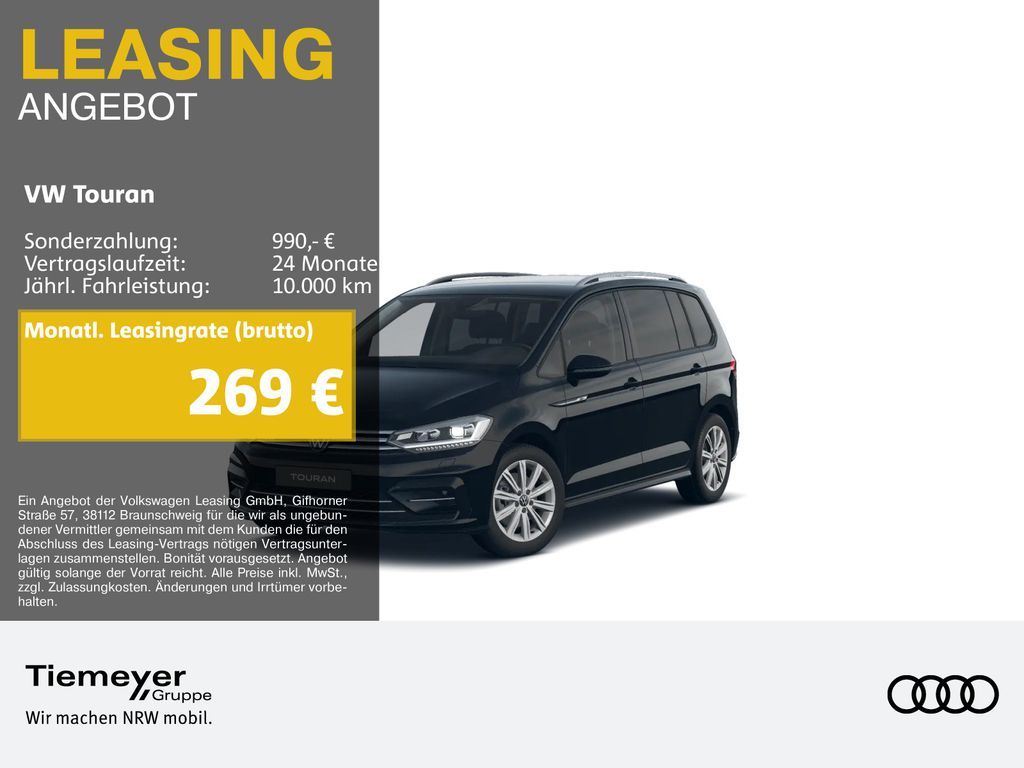 Volkswagen Touran 1.5 TSI DSG R-LINE LM17 NAVI KAMERA VIRTU Leasing