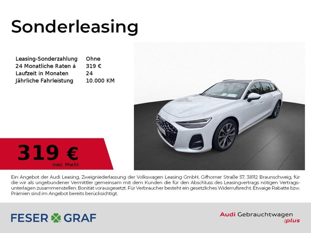Audi A6 Avant TDI qu AHK PANO MATRIX 360° TECH PLUS Leasing