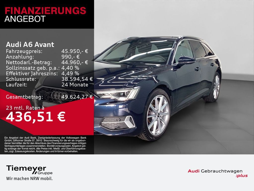 Audi A6 Avant 50 TFSIe Q ADVANCED LM20 LEDER MATRIX 3 Leasing