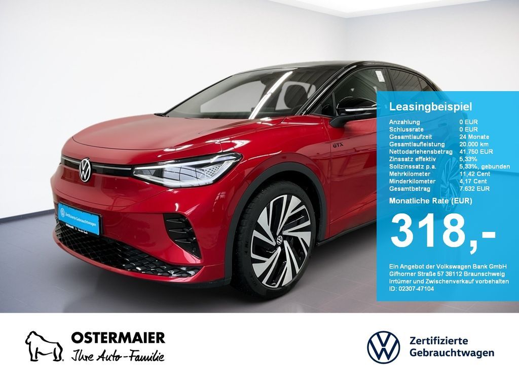 Volkswagen ID.5 GTX 340PS 4M NP.70T ACC.5J-G.WÄRMEPUMPE.AHK Leasing