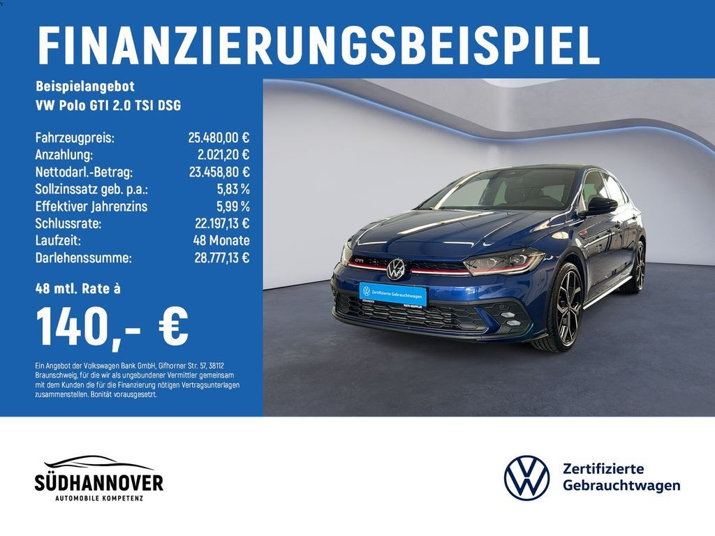 Volkswagen Polo GTI 2.0 TSI DSG MATRIX-LED+SHZ+App-Connect Leasing