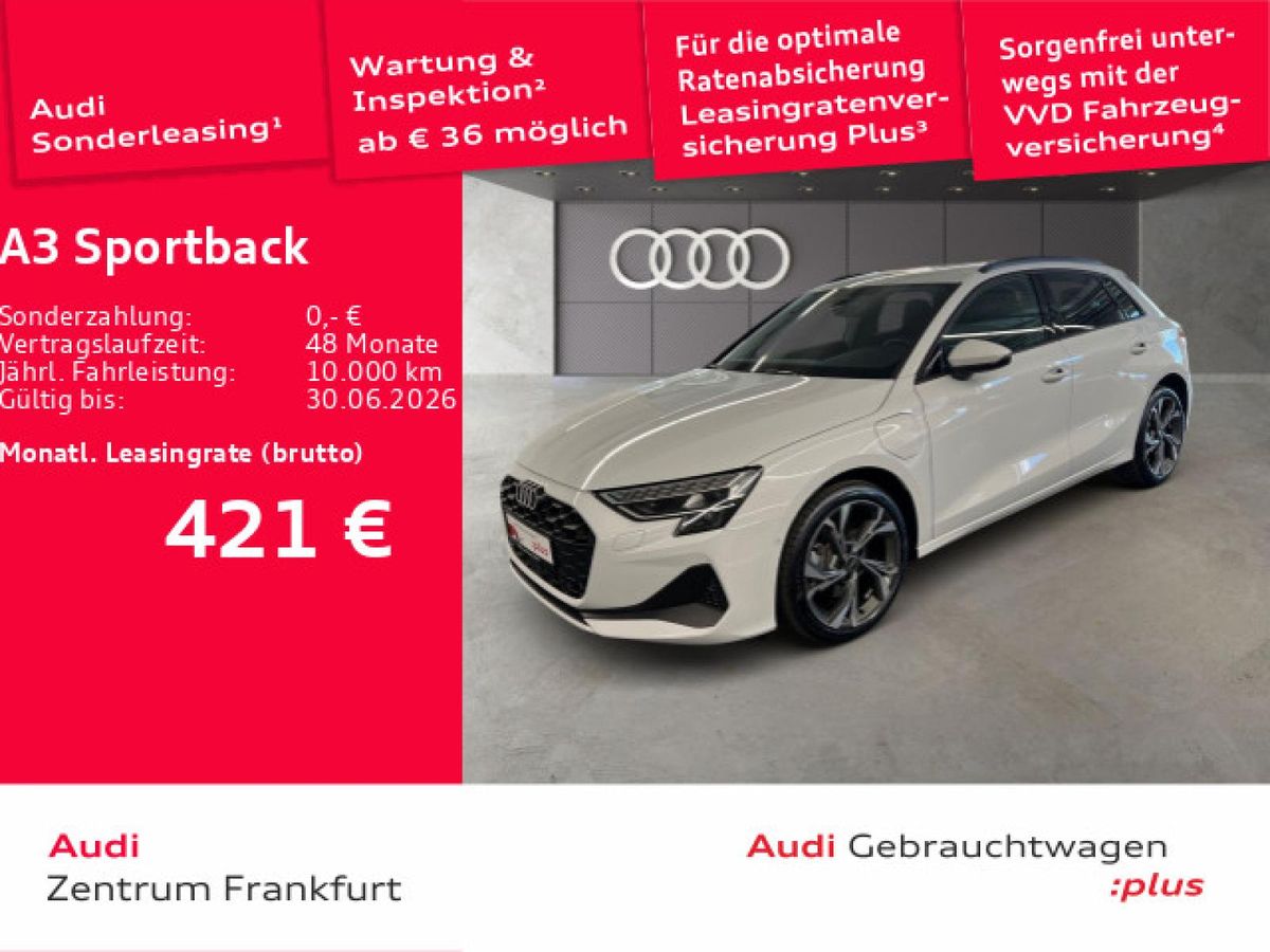 Audi A3 Sportback 40 TFSI e S tronic LED NAVI KAMERA Leasing