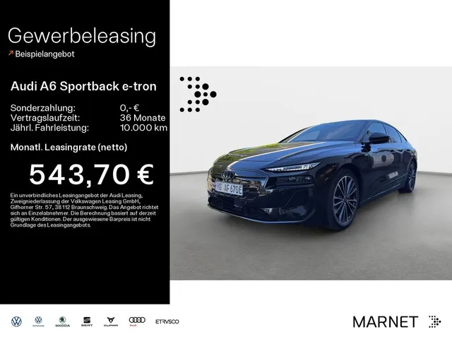 Audi A6 Sportback e-tron performance 270 kW