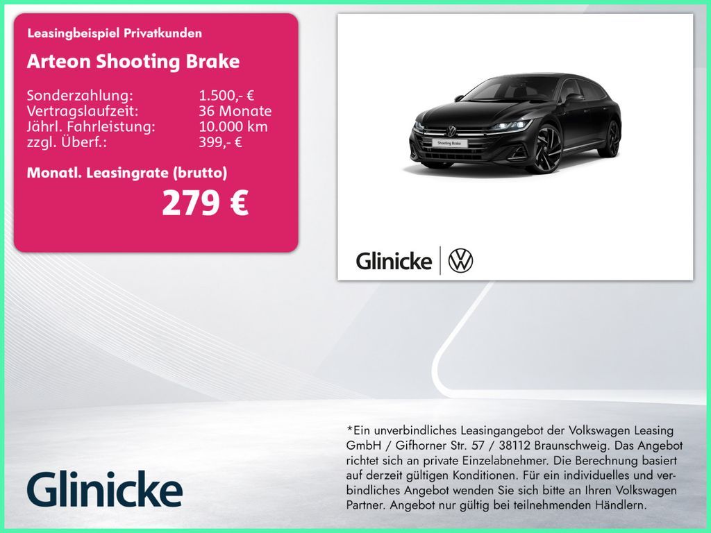 Volkswagen Arteon Shooting Brake R-Line 2.0 TDI AHK/Pano/DC Leasing