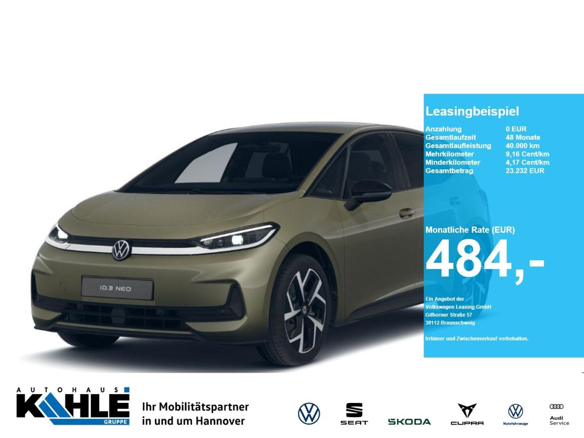 Volkswagen ID.3 Neo Life GJR Wärmepumpe AHK Leasing